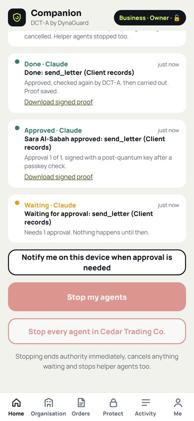 Stopped agents